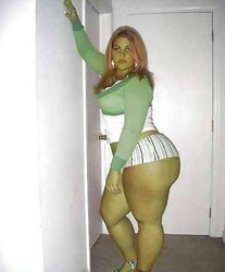 Ginormous white white pearly gigantic bootie