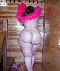 Ginormous white white pearly gigantic bootie