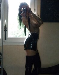 French spandex goth with enormous orbs from versailles