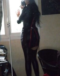 French spandex goth with enormous orbs from versailles
