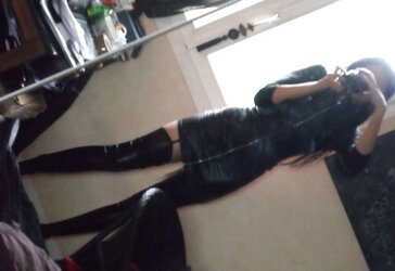 French spandex goth with enormous orbs from versailles