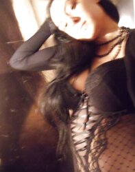 French spandex goth with enormous orbs from versailles