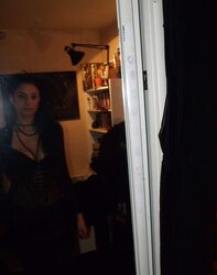 French spandex goth with enormous orbs from versailles