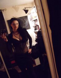 French spandex goth with enormous orbs from versailles
