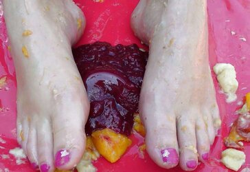 Barefeet and wedge
