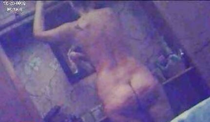 Mrs Sarah D getting clothed after a shower