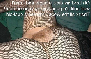 Cuckold Captions of me and my wifey.