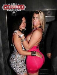 Fat white bums dressed