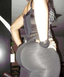 Fat white bums dressed