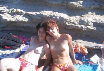 Steaming Titties at the Beach