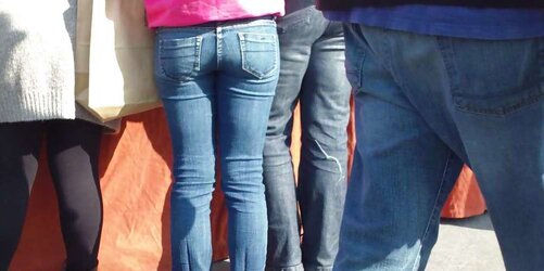 Magnificent super-cute teenager arse