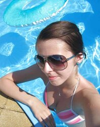Steaming Teenagers swimming and posing