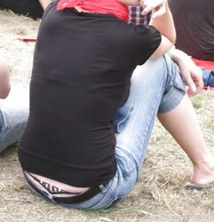 My own candid images voyeur g-string and undies public