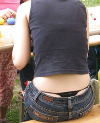 My own candid images voyeur g-string and undies public