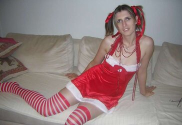 Aline french fledgling take facial cumshot for christmas