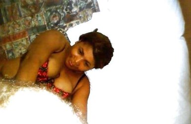 Chubby dark-hued wifey