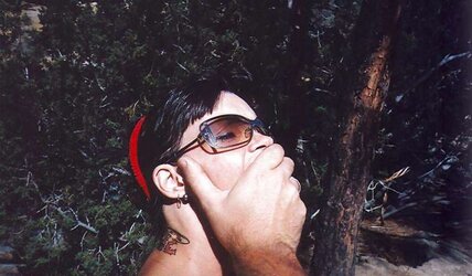 Outdoor deep throating, knocker boink and sitting on a bottle