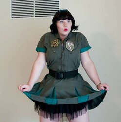 Curvaceous Corsetted Cosplayer