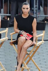 Kim Kardashian Thong Display While Filming Project Runway