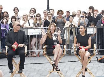 Kim Kardashian Thong Display While Filming Project Runway