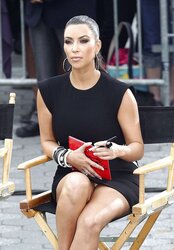 Kim Kardashian Thong Display While Filming Project Runway