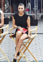 Kim Kardashian Thong Display While Filming Project Runway