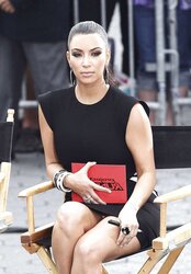 Kim Kardashian Thong Display While Filming Project Runway