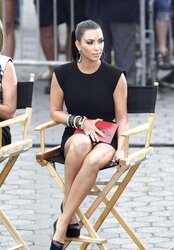 Kim Kardashian Thong Display While Filming Project Runway