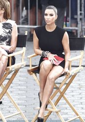 Kim Kardashian Thong Display While Filming Project Runway