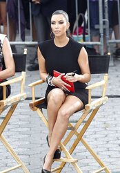 Kim Kardashian Thong Display While Filming Project Runway