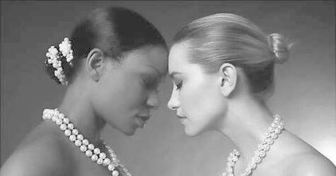 Ebony and White Multiracial Sapphic Slus