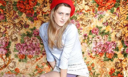 Slender fledgling Aussie doll stretching her sways