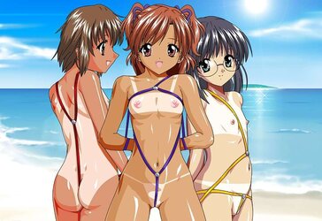 Anime Sling Bathing Suits