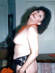 Steamy granny posing
