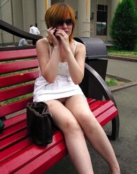 NEVER UNDIES UNDER THE MICRO-SKIRT