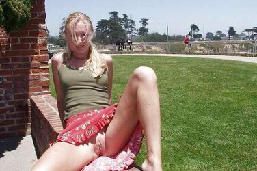 NEVER UNDIES UNDER THE MICRO-SKIRT