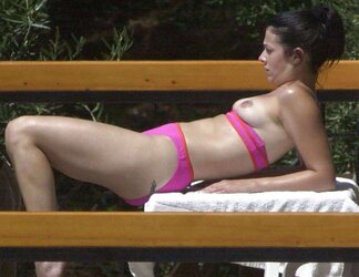 Kym Marsh UK Stunner 1 (Sans Bra, Pokies, Swimsuit)