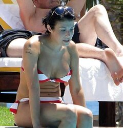 Kym Marsh UK Stunner 1 (Sans Bra, Pokies, Swimsuit)