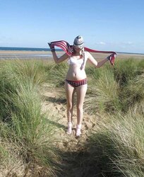Walking clothes at the beach! :)