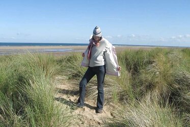 Walking clothes at the beach! :)