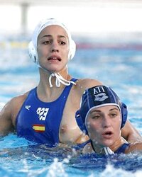Nipslip At Waterpolo Olympics by Voyeur TROC