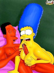 Marge Simpson Likes BIG BLACK COCK