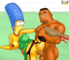 Marge Simpson Likes BIG BLACK COCK