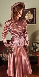 Satin sundress, suit, uniform