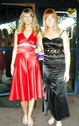 Satin sundress, suit, uniform
