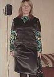 Satin sundress, suit, uniform