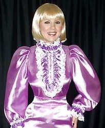 Satin sundress, suit, uniform