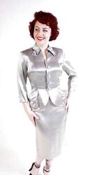 Satin sundress, suit, uniform