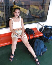 LATINA POSING OUTDOOR