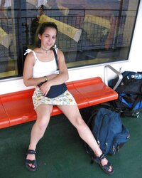LATINA POSING OUTDOOR